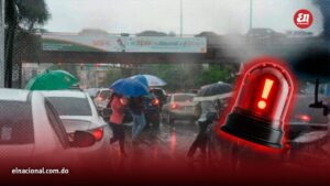 Seguirán los aguaceros por vaguada: 10 provincias y el Distrito Nacional están en alerta