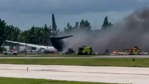 Se sale de la pista: Un avión de carga de Amazon se estrelló en el Aeropuerto Internacional de Miami