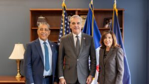 Abinader agradece a gobernadora Nueva York su apoyo a los programas de emergencias y desastres de RD
