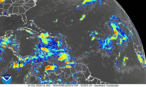 Lluvias esta tarde en las regiones noreste y el Cibao