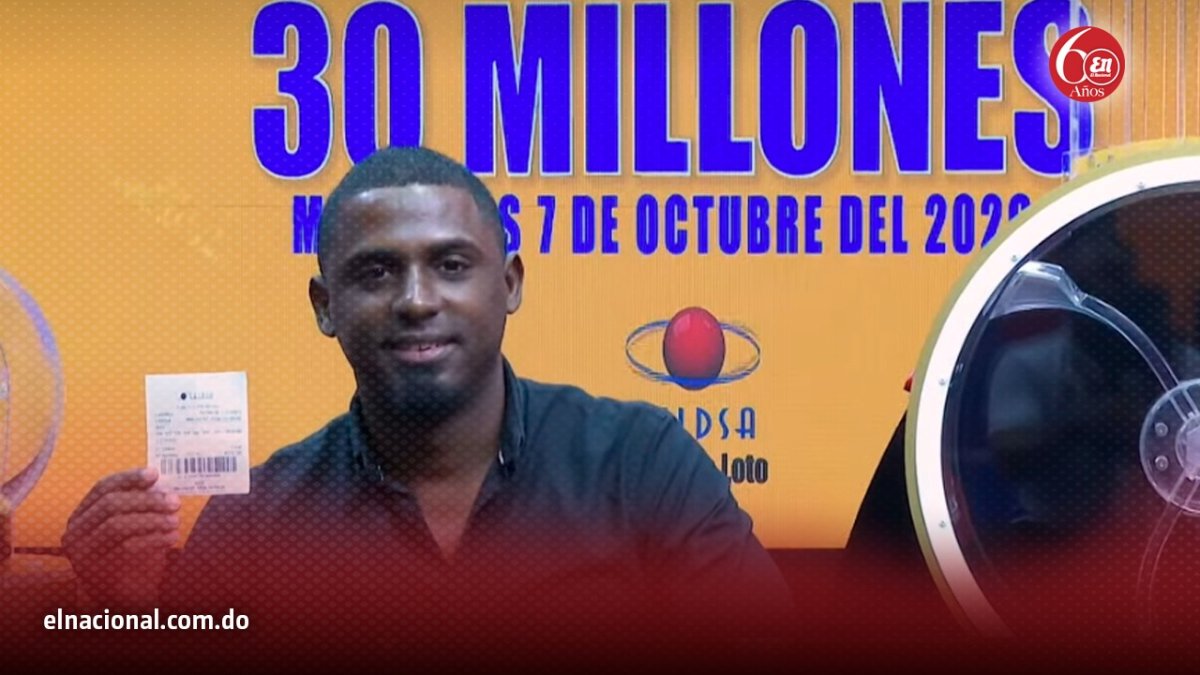 Hombre gana RD$30 millones en el Loto de LEIDSA; conoce quién es el afortunado