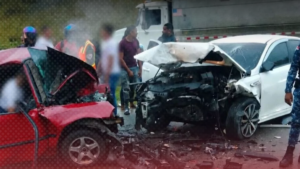 Identifican 3 de accidente en Circunvalación de Santo Domingo; había una embarazada
