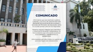 Avería en sistemas de conectividad afecta servicios del Ministerio de Educación